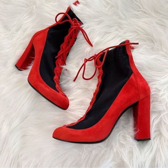 Giorgio Armani Shoes - ʟɪᴋᴇ ɴᴇᴡ ɢɪᴏʀɢɪᴏ ᴀʀᴍᴀɴɪ ꜰᴡ18 ꜱᴜᴇᴅᴇ ʙʟᴏᴄᴋ ʜᴇᴇʟ ʙᴏᴏᴛꜱ